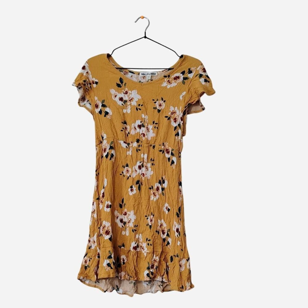 Wallflower Women's Yellow and Orange Dress